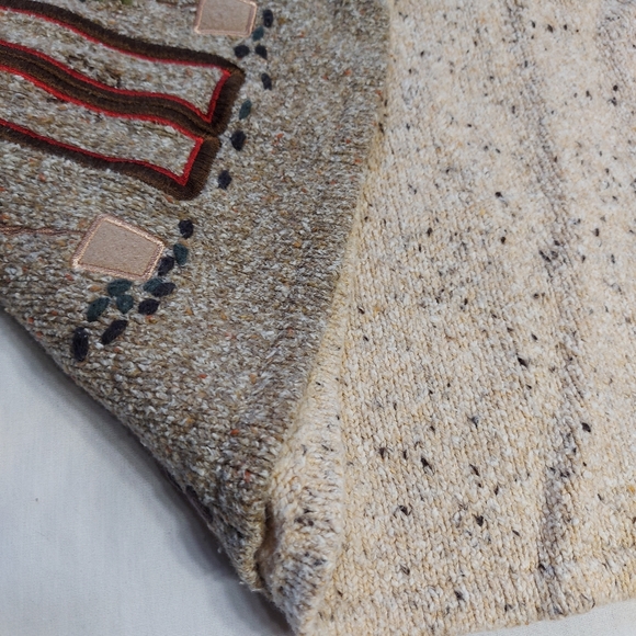 Vintage Tanjay Knit Sweater Women's Brown Country Hotel, Large - Picture 10 of 13